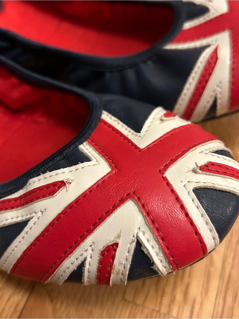 Butterfly Twists Union Jack Ballet Flats - Picture 2 of 11